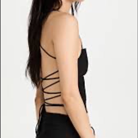 Square Neck Tie Top - Picture 2 of 4